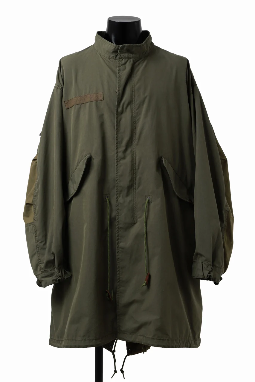 mastermind WORLD x ALPHA INDUSTRIES M-65 FISHTAIL COAT - CRAZY PANELED (OLIVE) - Image 19
