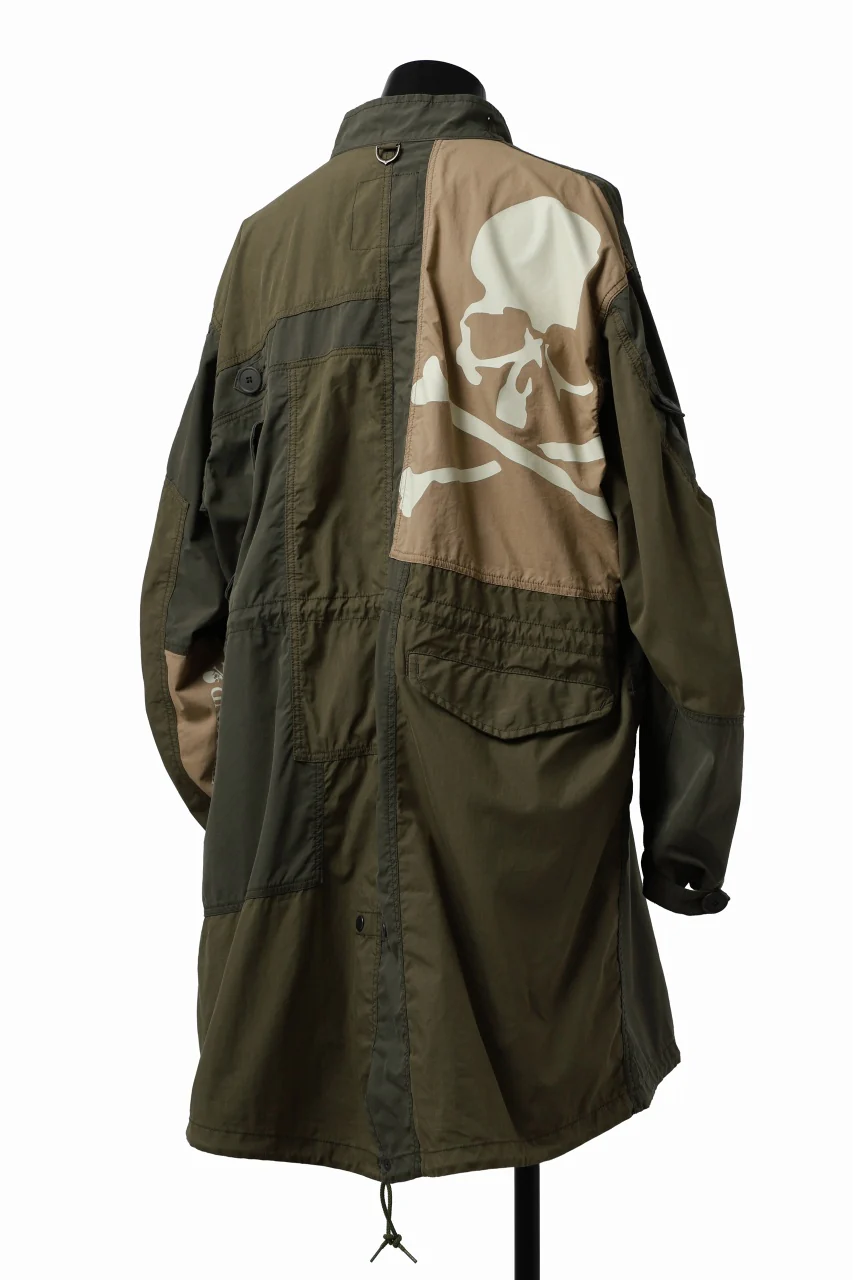 mastermind WORLD x ALPHA INDUSTRIES M-65 FISHTAIL COAT - CRAZY PANELED (OLIVE) - Image 20