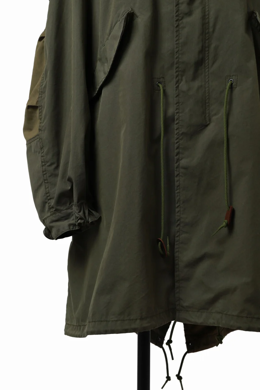 mastermind WORLD x ALPHA INDUSTRIES M-65 FISHTAIL COAT - CRAZY PANELED (OLIVE) - Image 23