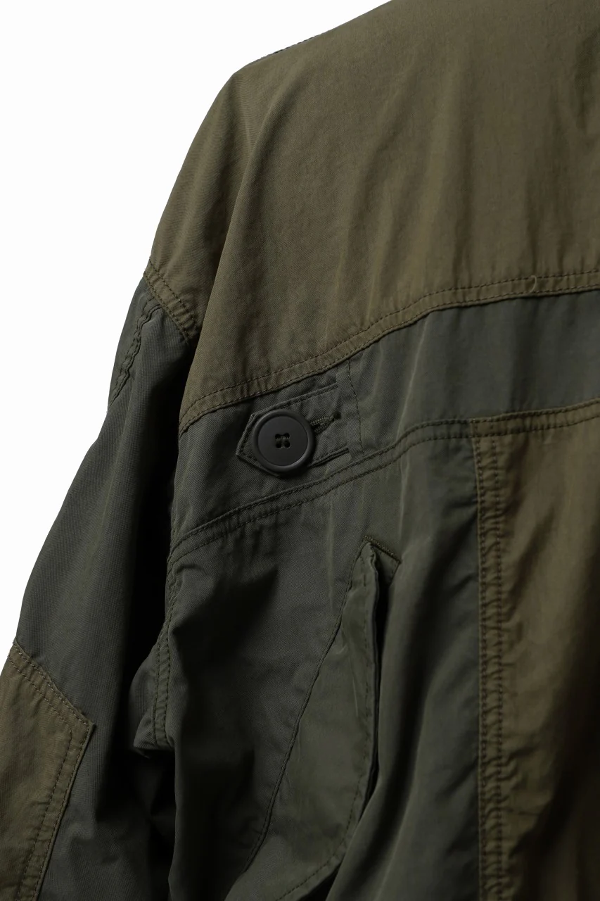 mastermind WORLD x ALPHA INDUSTRIES M-65 FISHTAIL COAT - CRAZY PANELED (OLIVE) - Image 35