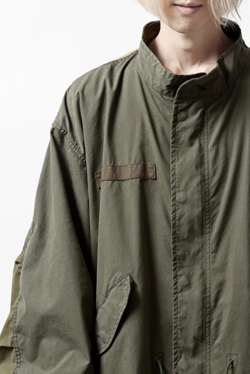 mastermind WORLD x ALPHA INDUSTRIES M-65 FISHTAIL COAT - CRAZY PANELED (OLIVE) - Image 47