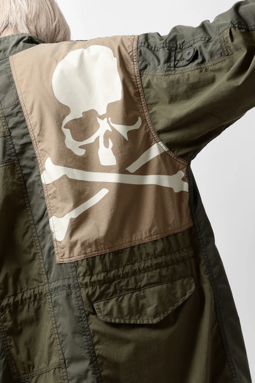 mastermind WORLD x ALPHA INDUSTRIES M-65 FISHTAIL COAT - CRAZY PANELED (OLIVE) - Image 53
