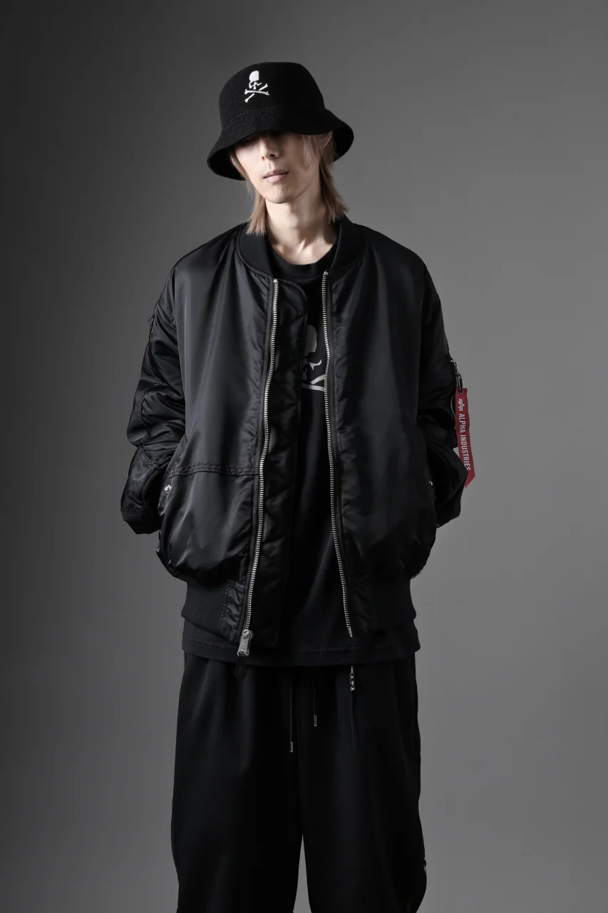 MASTERMIND WORLD x ALPHA INDUSTRIES REVERSIBLE MA-1 JACKET (BLACK) - Image 22