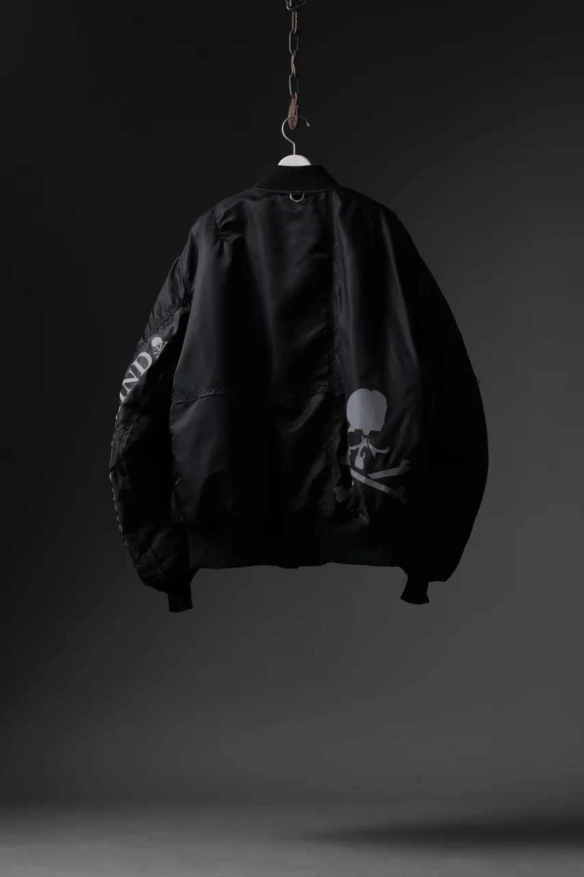 MASTERMIND WORLD x ALPHA INDUSTRIES REVERSIBLE MA-1 JACKET (BLACK) - Image 29