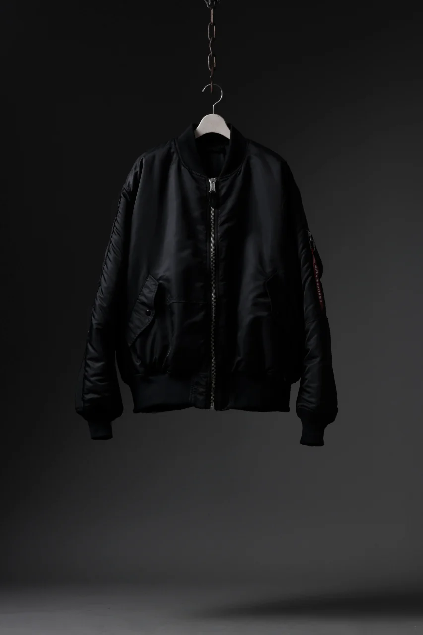 MASTERMIND WORLD x ALPHA INDUSTRIES REVERSIBLE MA-1 JACKET (BLACK) - Image 30