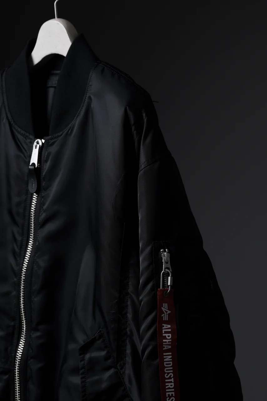 MASTERMIND WORLD x ALPHA INDUSTRIES REVERSIBLE MA-1 JACKET (BLACK) - Image 33