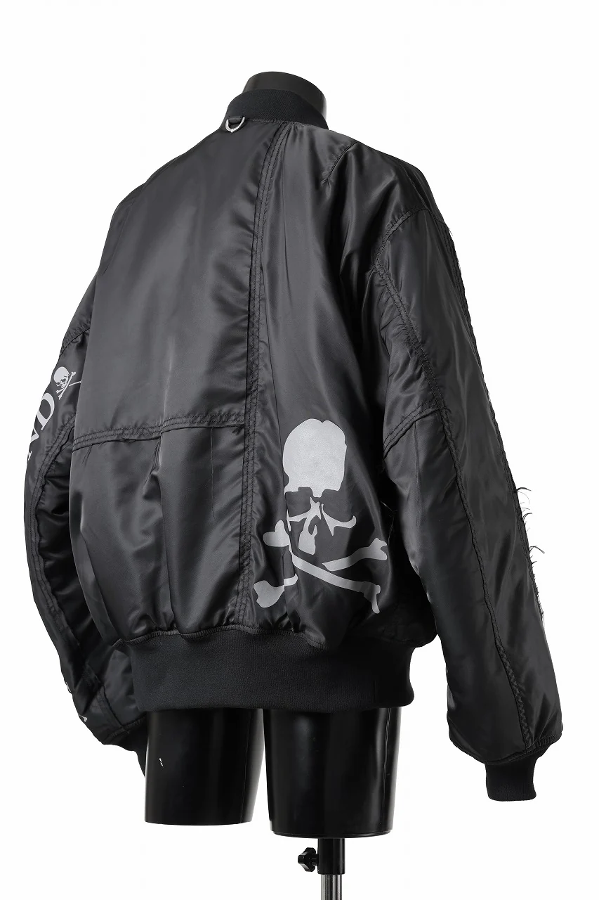 MASTERMIND WORLD x ALPHA INDUSTRIES REVERSIBLE MA-1 JACKET (BLACK) - Image 6