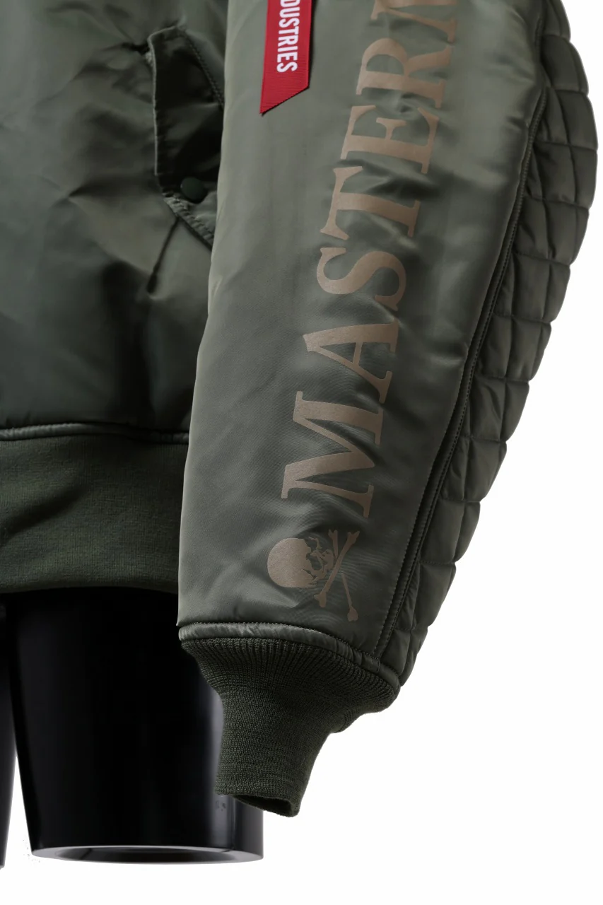 mastermind WORLD x ALPHA INDUSTRIES RIVERSIBLE MA-1 JACKET (OLIVE) - Image 13