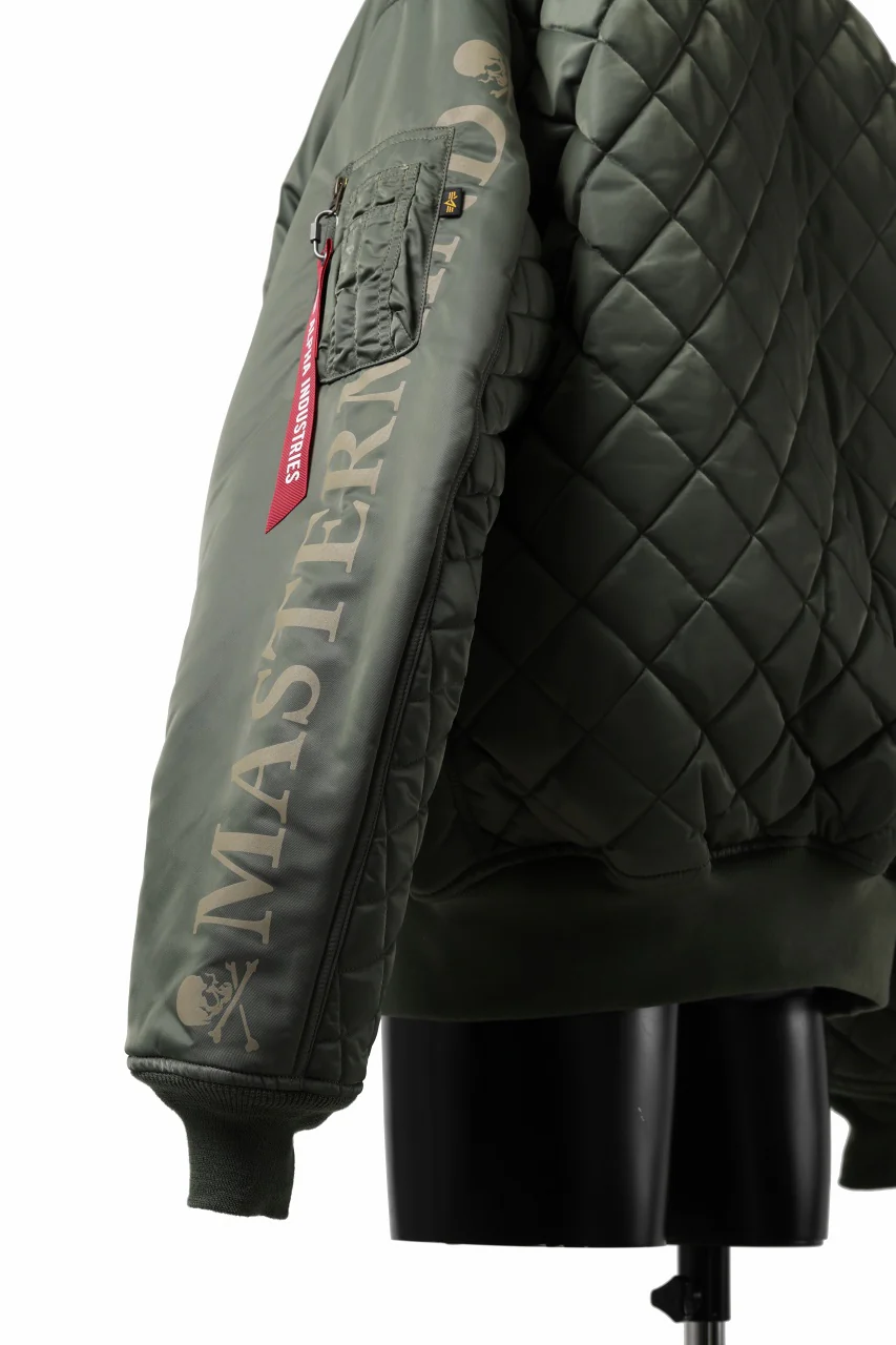 mastermind WORLD x ALPHA INDUSTRIES RIVERSIBLE MA-1 JACKET (OLIVE) - Image 14