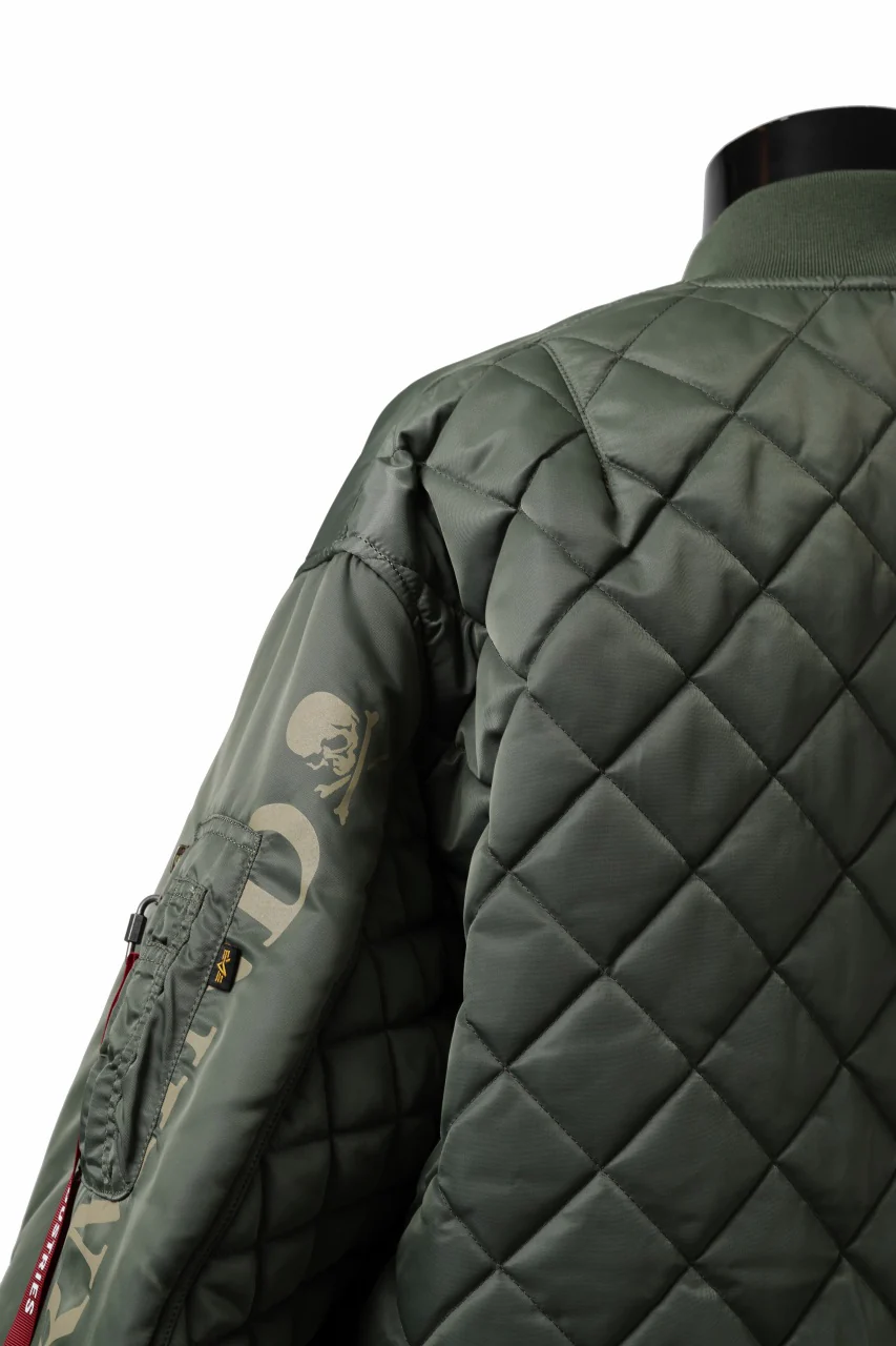 mastermind WORLD x ALPHA INDUSTRIES RIVERSIBLE MA-1 JACKET (OLIVE) - Image 17