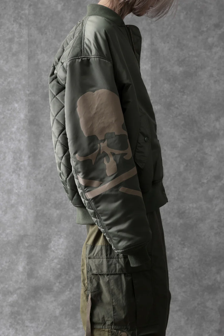 mastermind WORLD x ALPHA INDUSTRIES RIVERSIBLE MA-1 JACKET (OLIVE) - Image 24