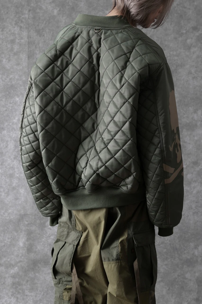 mastermind WORLD x ALPHA INDUSTRIES RIVERSIBLE MA-1 JACKET (OLIVE) - Image 27