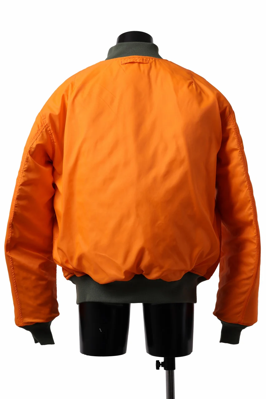 mastermind WORLD x ALPHA INDUSTRIES RIVERSIBLE MA-1 JACKET (OLIVE) - Image 8