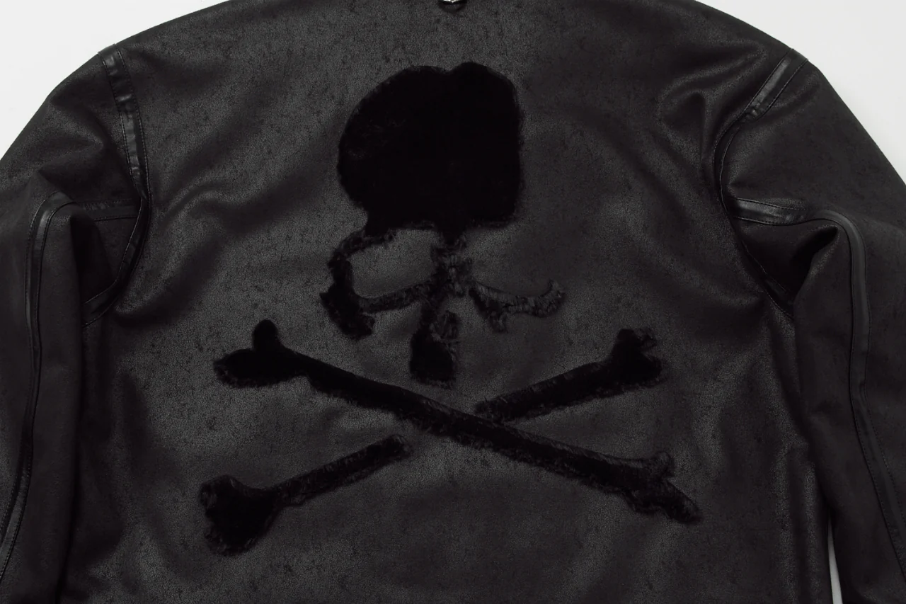 mastermind WORLD x ALPHA INDUSTRIES SYNTHETIC MOUTON HEAVY JACKET (BLACK) - Image 7