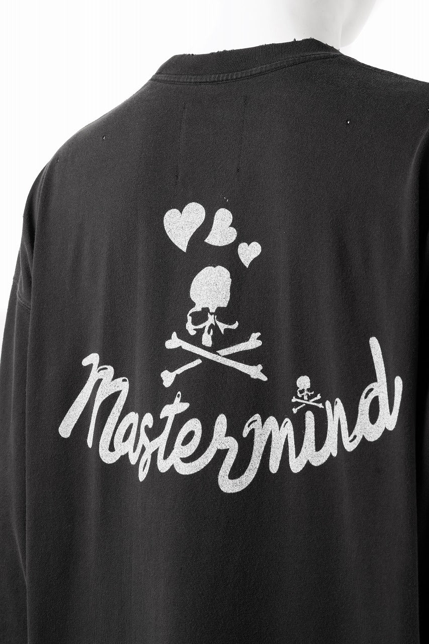 MASTERMIND WORLD x BETTY BOOP™︎ DAMAGED L/S TEE / BOXY FIT (MONOCHROME) - Image 6