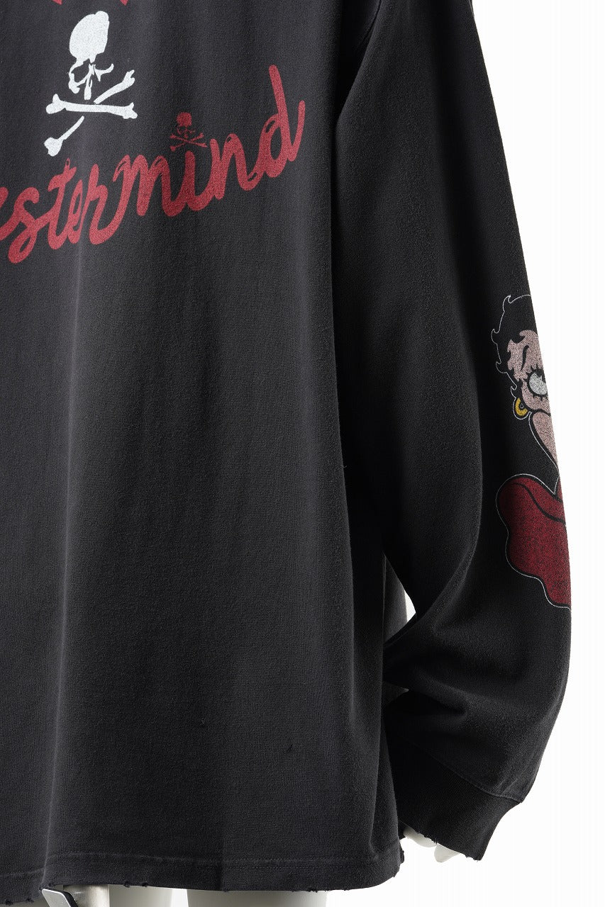 MASTERMIND WORLD x BETTY BOOP™︎ DAMAGED L/S TEE / BOXY FIT (MULTI COLOR) - Image 5