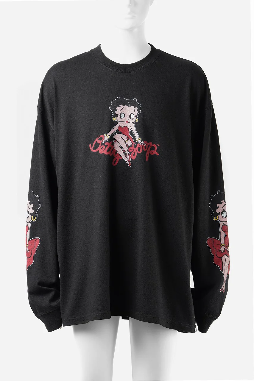 MASTERMIND WORLD x BETTY BOOP™︎ L/S TEE / BOXY FIT (MULTI COLOR)