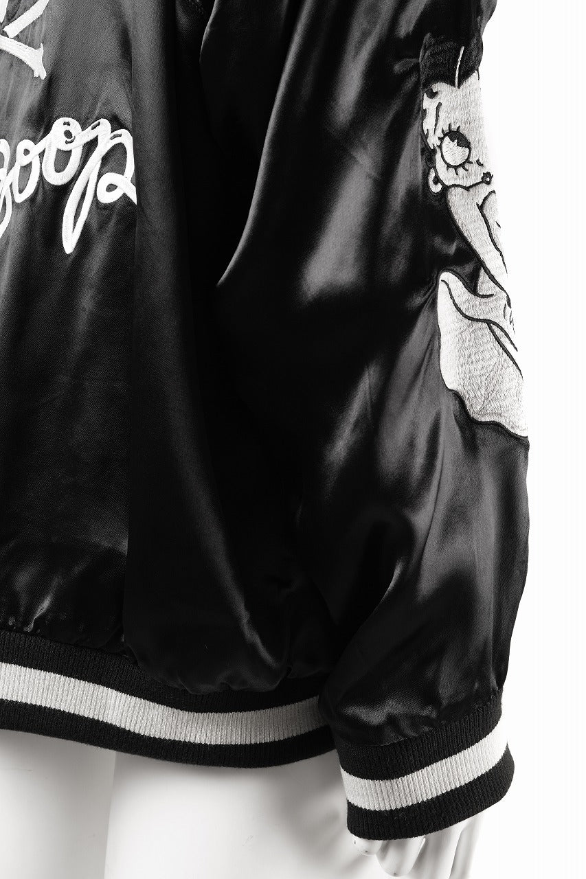 MASTERMIND WORLD x BETTY BOOP™︎ SOUVENIR JACKET (MONOCHROME) - Image 8