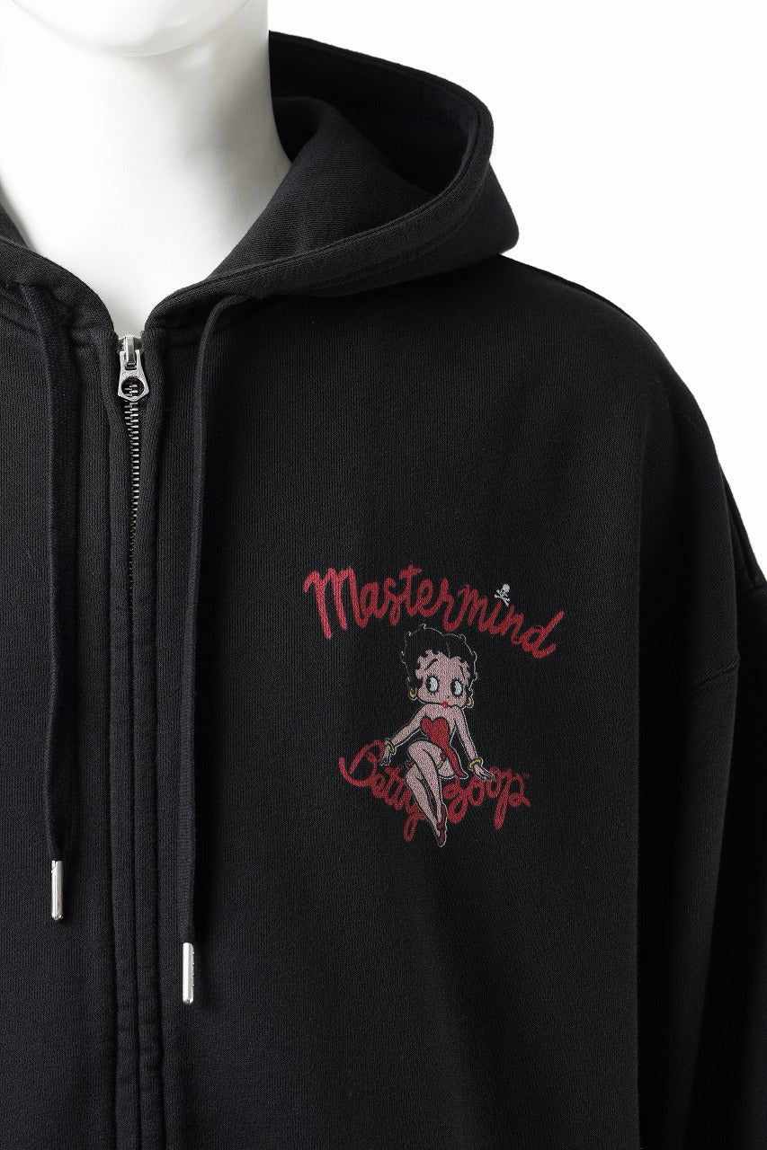 MASTERMIND WORLD x BETTY BOOP™︎ ZIP UP HOODIE / BOXY FIT (MULTI COLOR) - Image 4