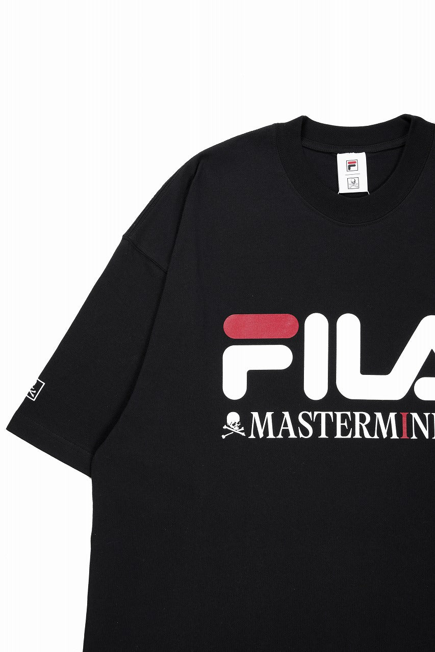 MASTERMIND WORLD x FILA TEE (BLACK) - Image 4