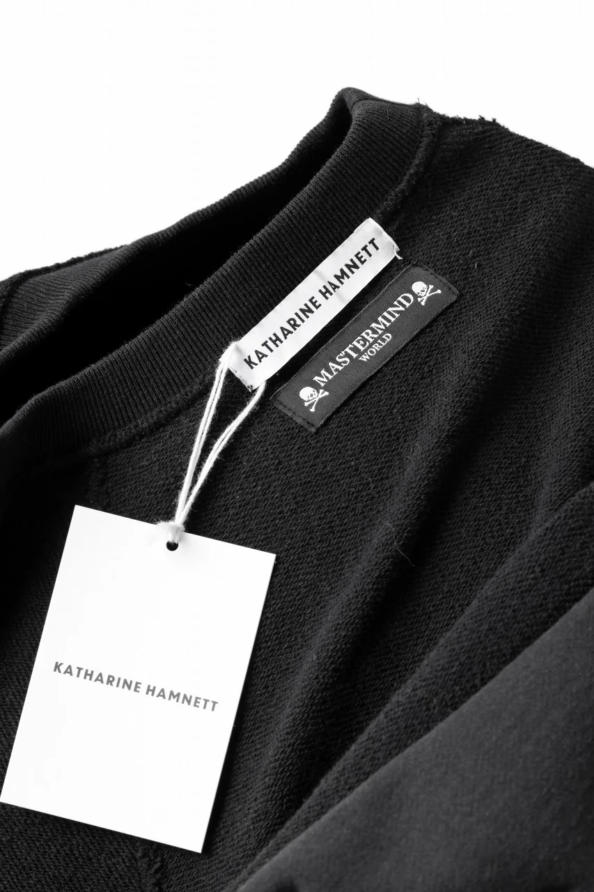 MASTERMIND WORLD x KATHARINE HAMNETT CUTOFF PULLOVER / CHOOSE LIFE (BLACK) - Image 21