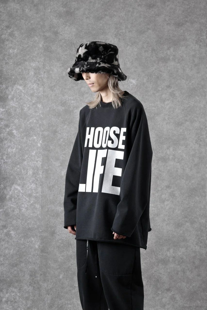 MASTERMIND WORLD x KATHARINE HAMNETT CUTOFF PULLOVER / CHOOSE LIFE (BLACK) - Image 4