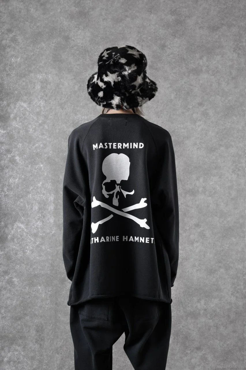 MASTERMIND WORLD x KATHARINE HAMNETT CUTOFF PULLOVER / CHOOSE LIFE (BLACK) - Image 9