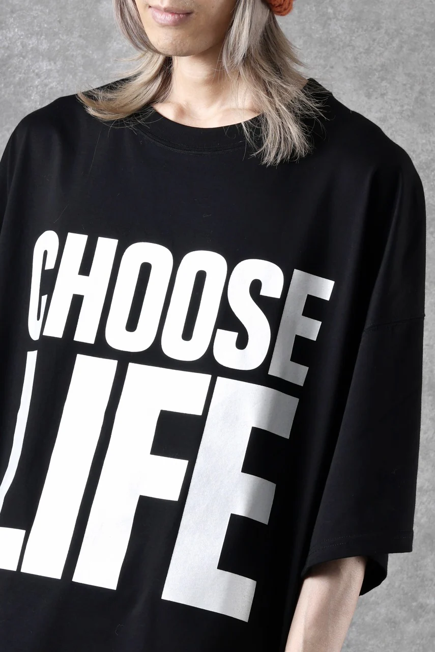 MASTERMIND WORLD x KATHARINE HAMNETT SLOGAN BIG TEE / CHOOSE LIFE (BLACK) - Image 23