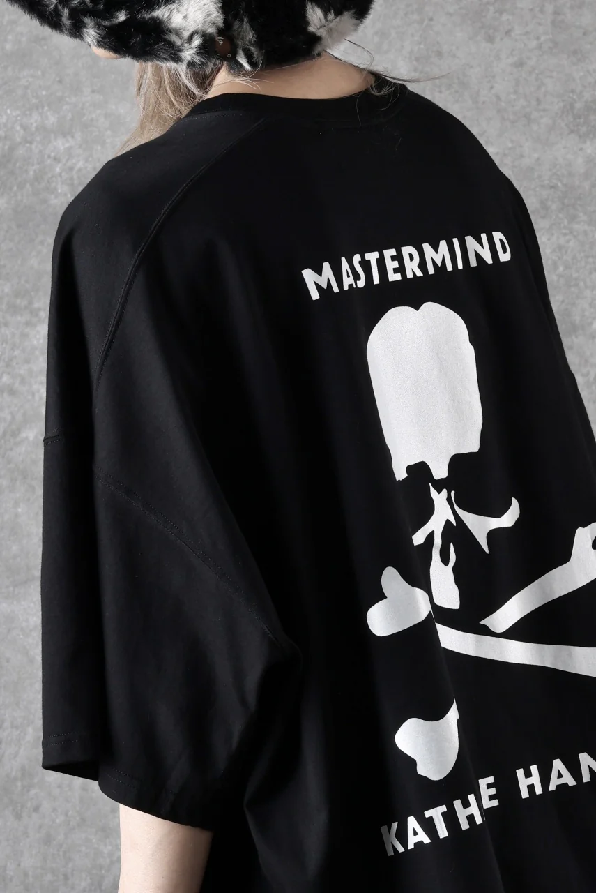 MASTERMIND WORLD x KATHARINE HAMNETT SLOGAN BIG TEE / MAKE TROUBLE (BLACK) - Image 29