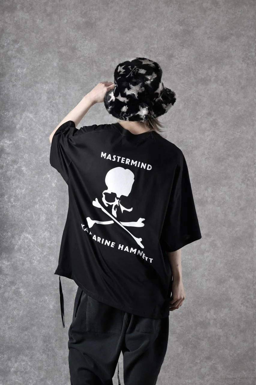 MASTERMIND WORLD x KATHARINE HAMNETT SLOGAN BIG TEE / MAKE TROUBLE (BLACK) - Image 9