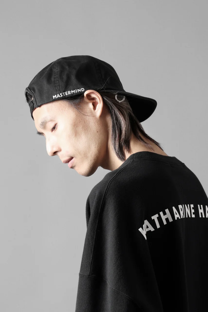 MASTERMIND WORLD x KATHARINE HAMNETT VINTAGE WASHED ORGANIC COTTON CAP (BLACK) - Image 13