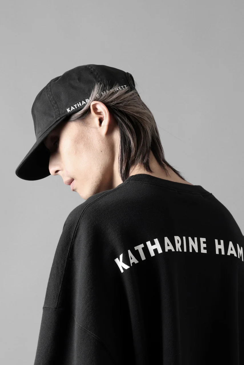 MASTERMIND WORLD x KATHARINE HAMNETT VINTAGE WASHED ORGANIC COTTON CAP (BLACK) - Image 14