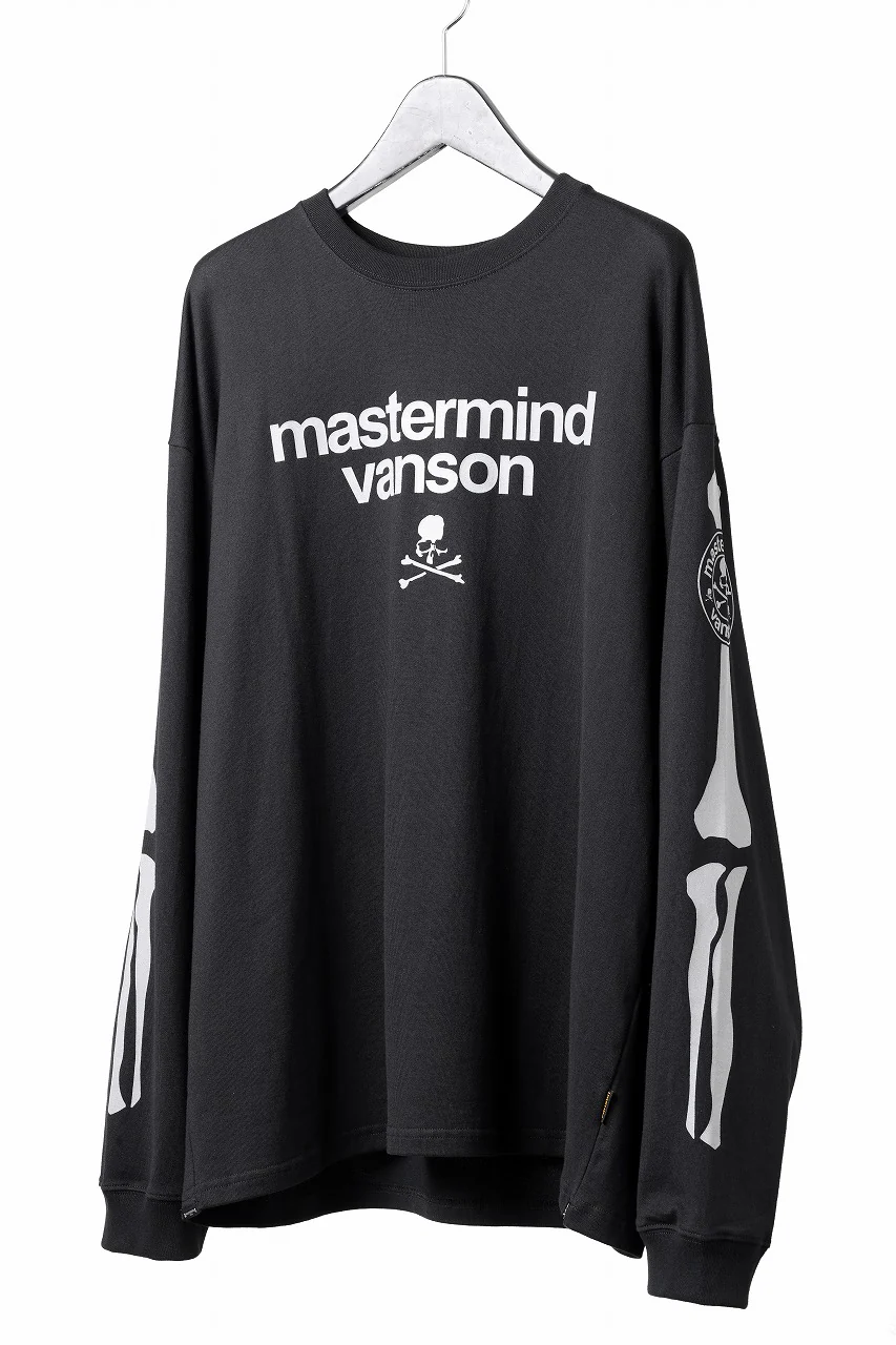 MASTERMIND WORLD x VANSON B-BONE L/S TEE (BLACK) - Image 2