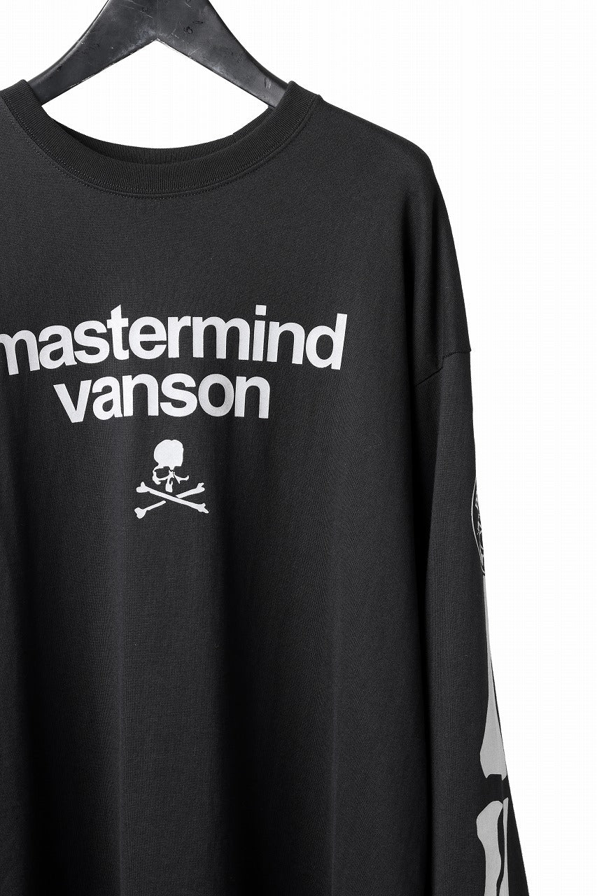 MASTERMIND WORLD x VANSON B-BONE L/S TEE (BLACK) - Image 4