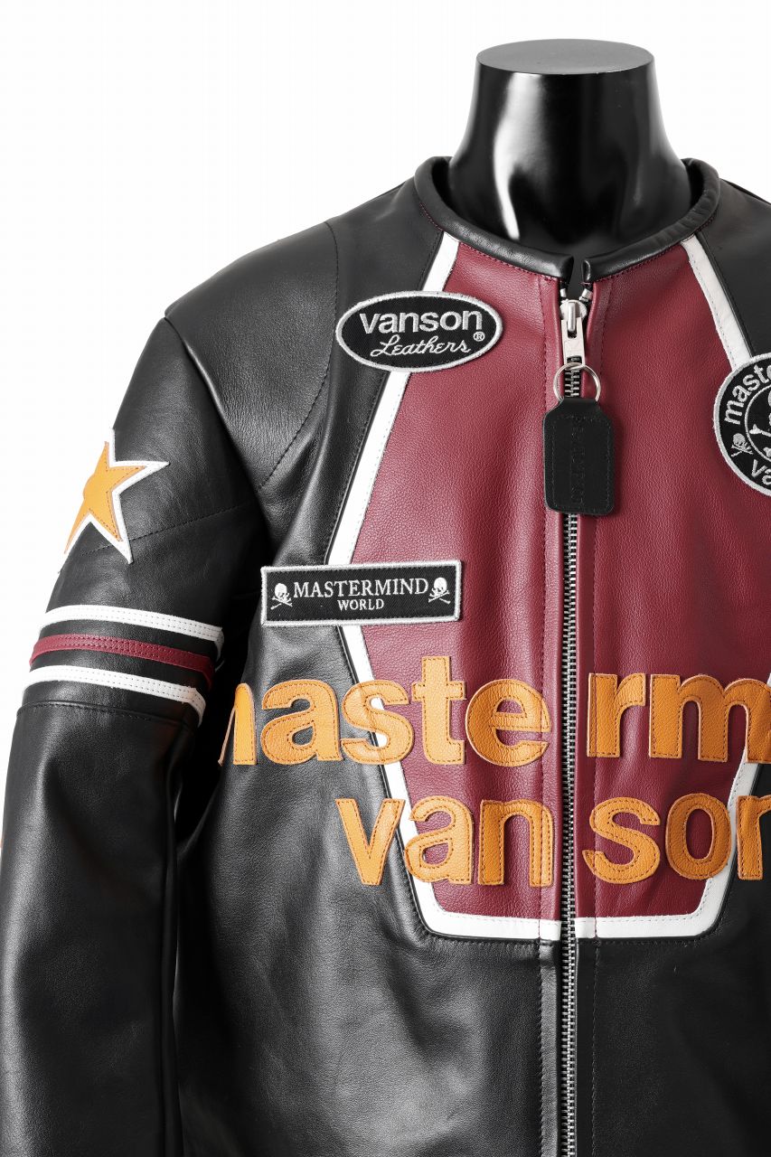 mastermind WORLD × VANSON STAR JACKET (BLACK) - Image 13