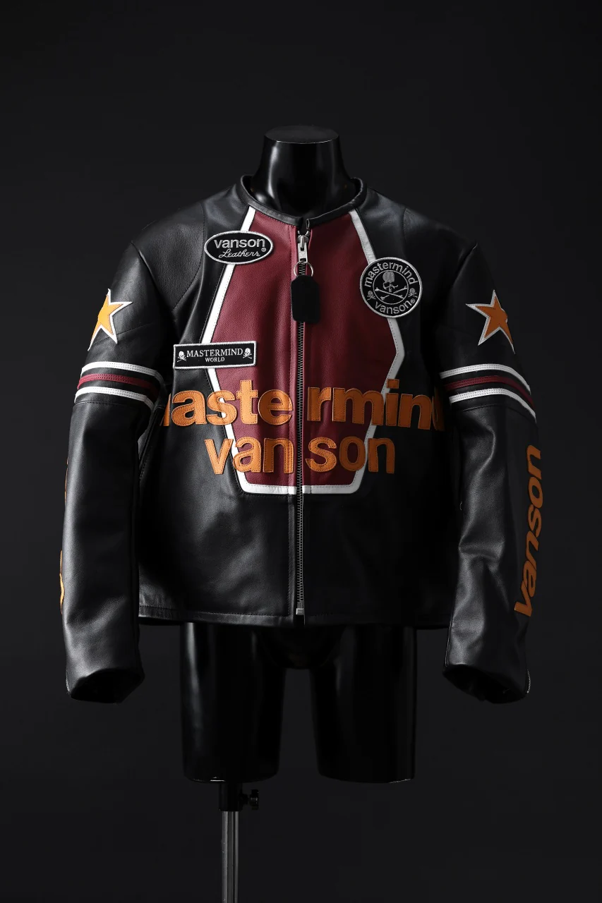 mastermind WORLD × VANSON STAR JACKET (BLACK) - Image 2