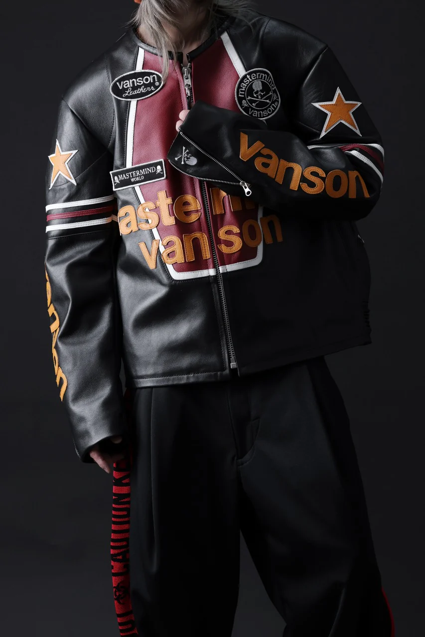 mastermind WORLD × VANSON STAR JACKET (BLACK) - Image 46