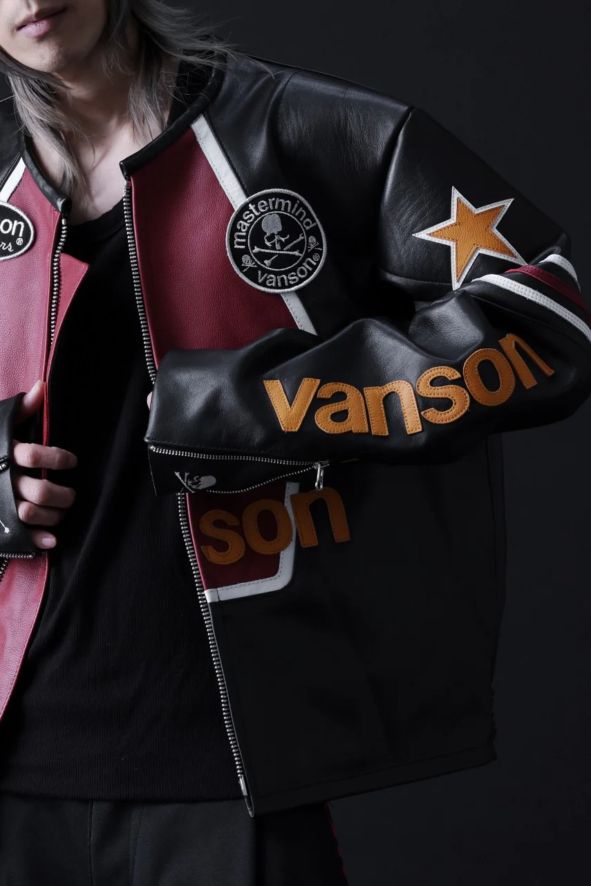 mastermind WORLD × VANSON STAR JACKET (BLACK) - Image 63