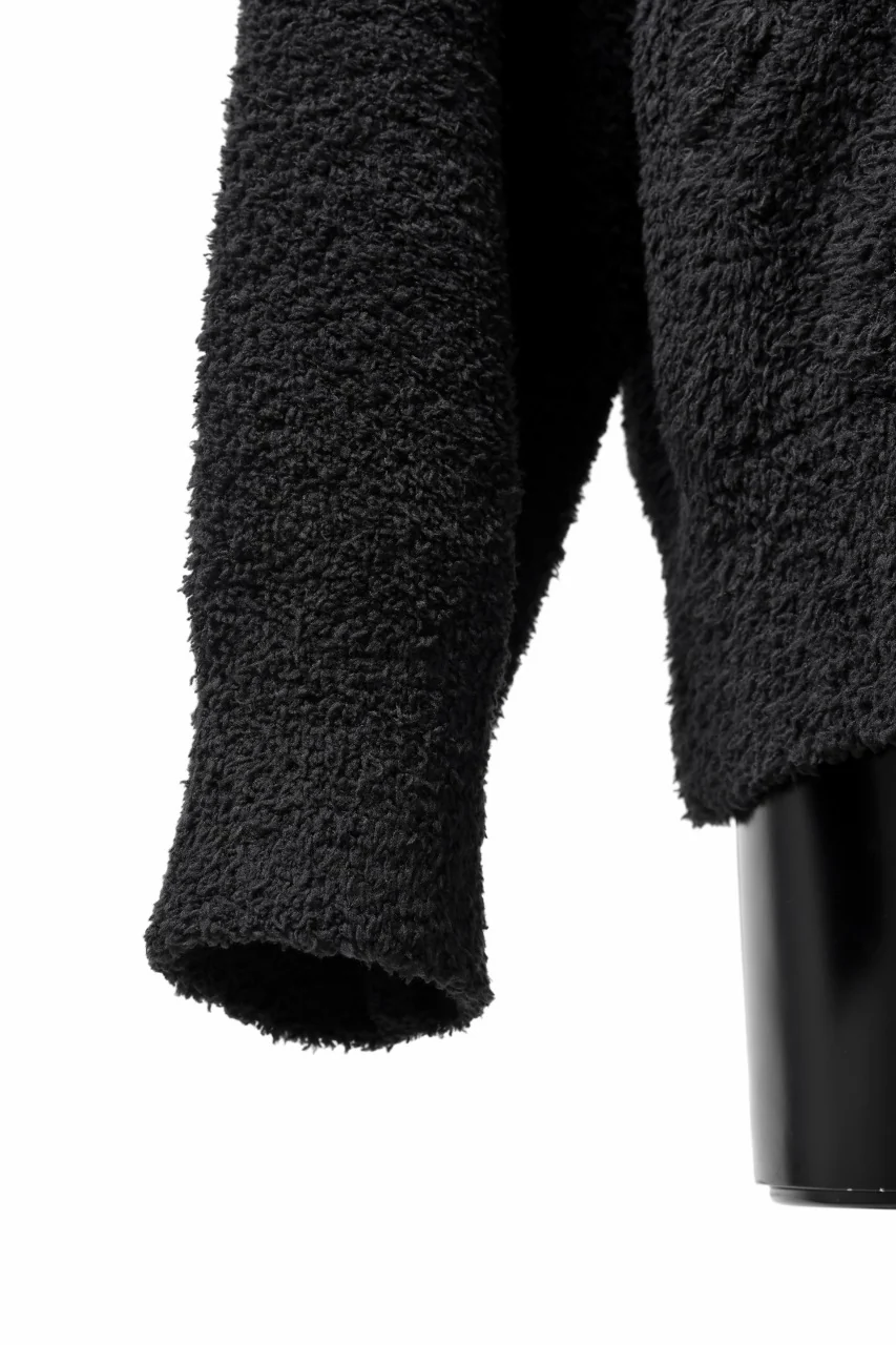 mastermind WORLD ZIP HOODIE PARKA / SOFTY BOA FLEECE (BLACK x WHITE) - Image 14