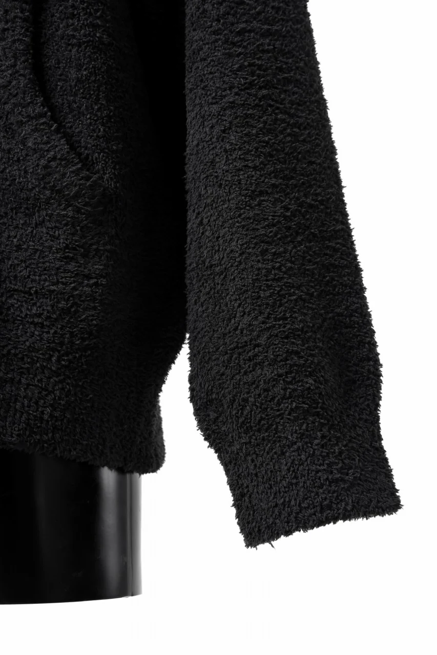 mastermind WORLD ZIP HOODIE PARKA / SOFTY BOA FLEECE (BLACK x WHITE) - Image 16