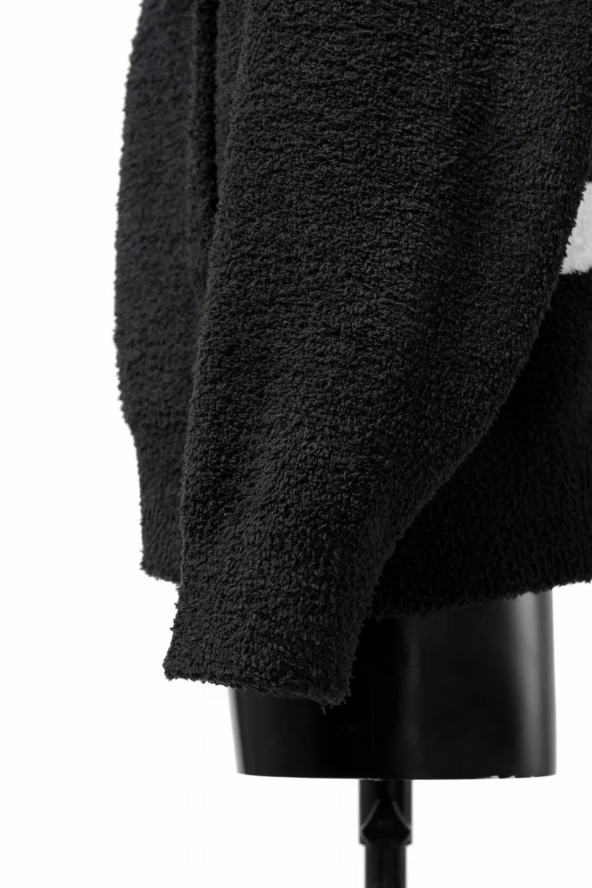 mastermind WORLD ZIP HOODIE PARKA / SOFTY BOA FLEECE (BLACK x WHITE) - Image 18