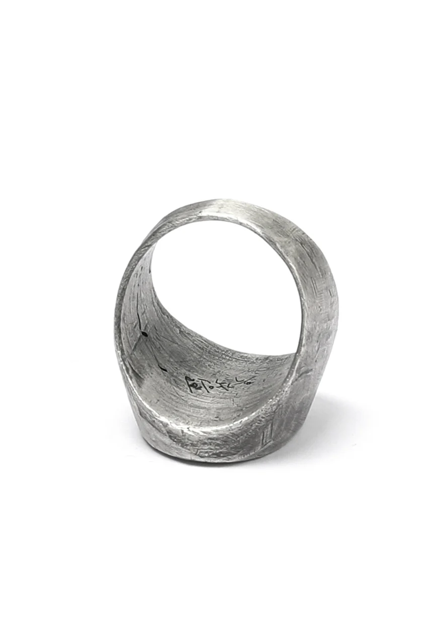 Moggak-Inhyeong by Holzpuppe Poem Silver Ring (MR-610) - Image 10