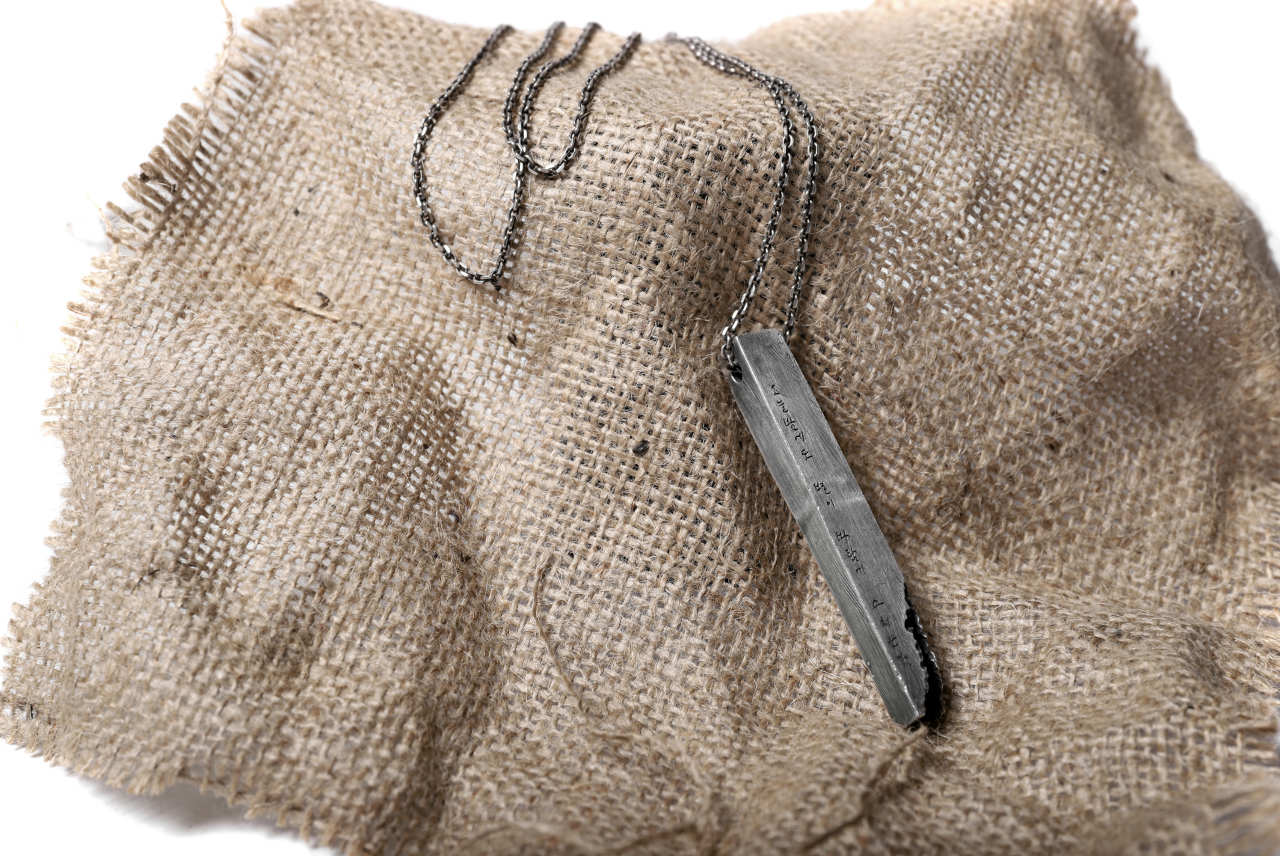 Moggak-Inhyeong by Holzpuppe The necklace with unique texture and a paragraph - Image 15