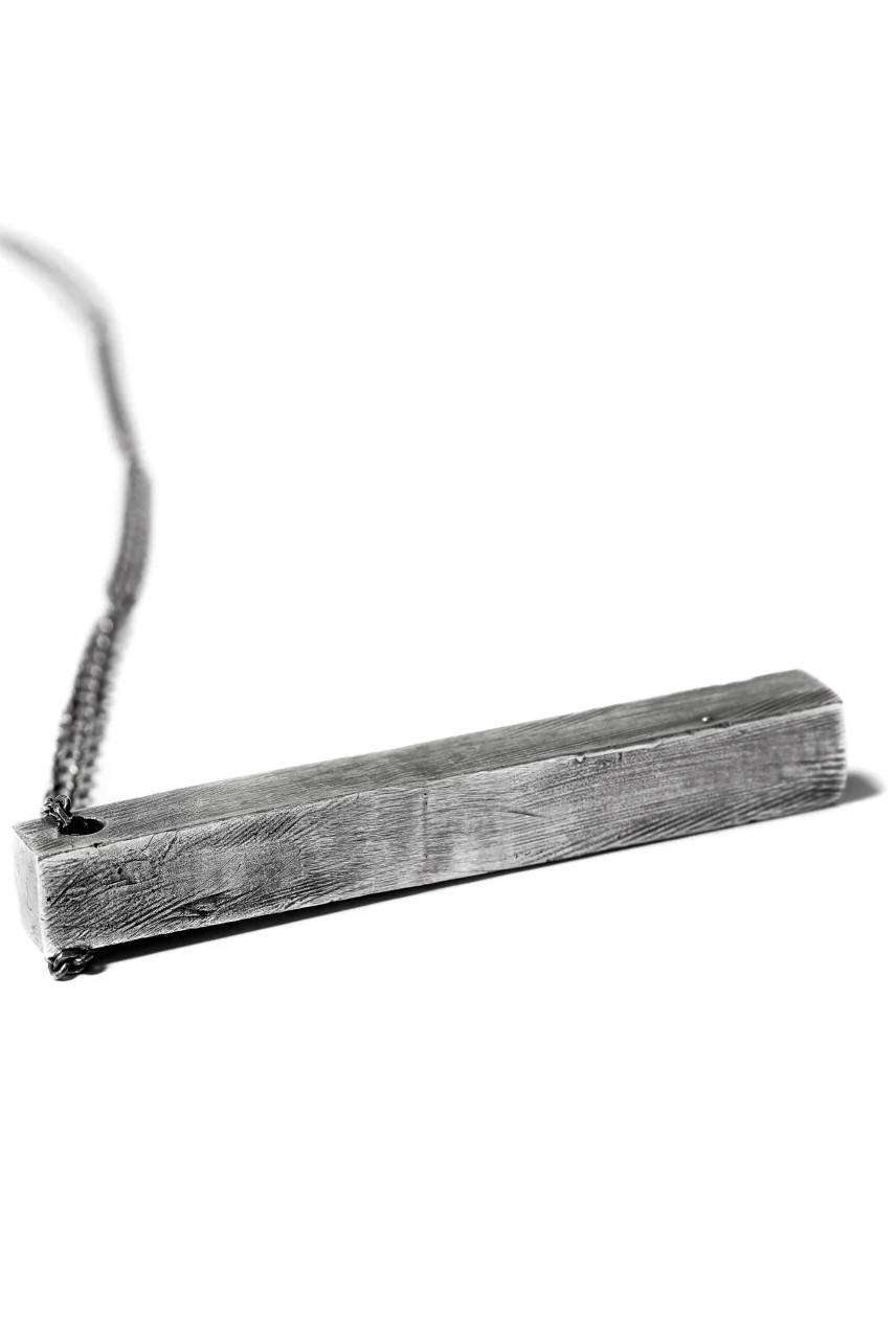 Moggak-Inhyeong by Holzpuppe The necklace with unique texture and a paragraph - Image 9