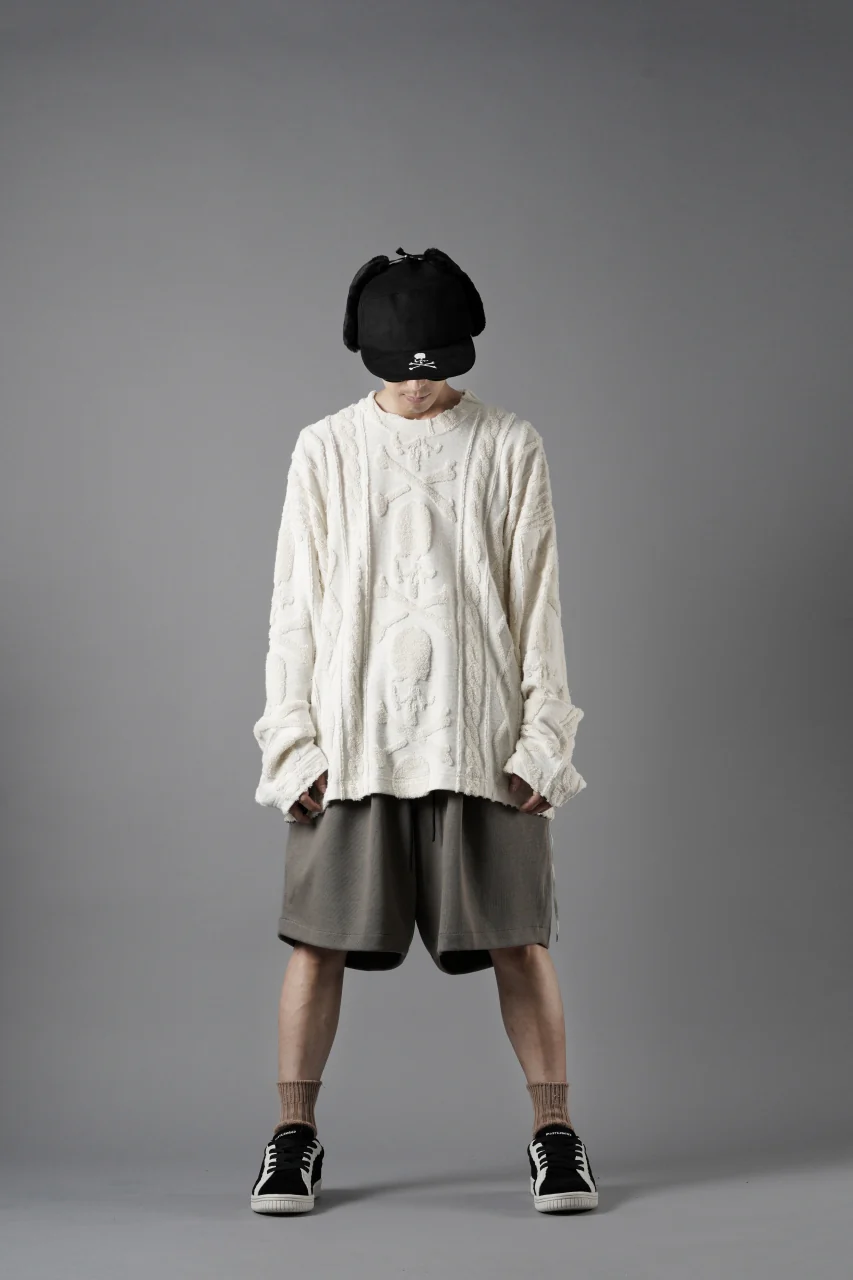 N/07 2 TUCKS EASY SHORTS / RIBBED CARDBOARD KNIT JERSEY (KHAKI GREEN) - Image 12