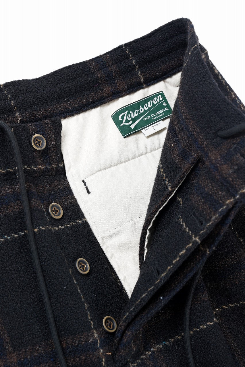 N/07 3 STITCHES WIDE TAPERED TROUSERS #2 / LIMITED WOOL TARTAN CHECK (BLACK CHECK) - Image 6