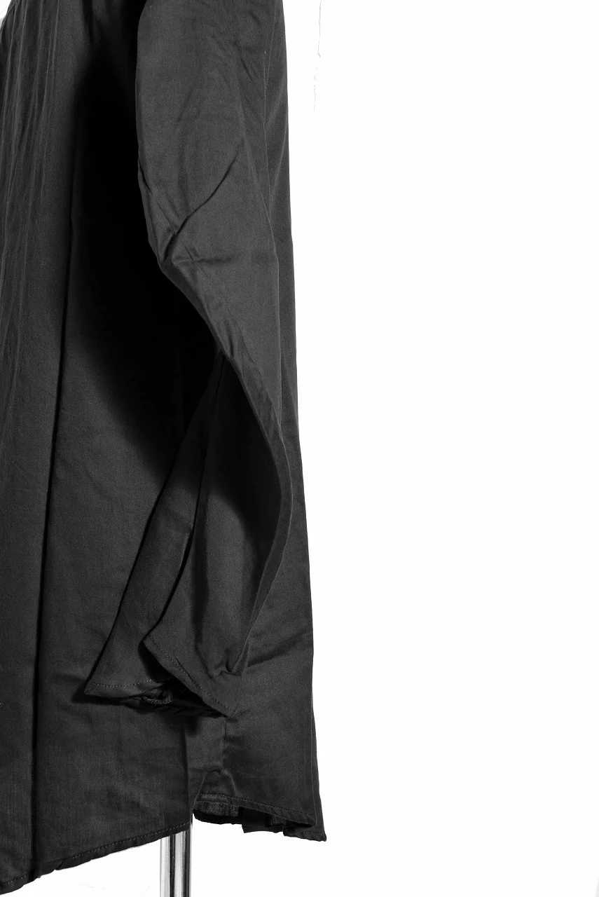 N/07 AIR SATIN COTTON MIDDLE CARDIGAN (BLACK) - Image 10