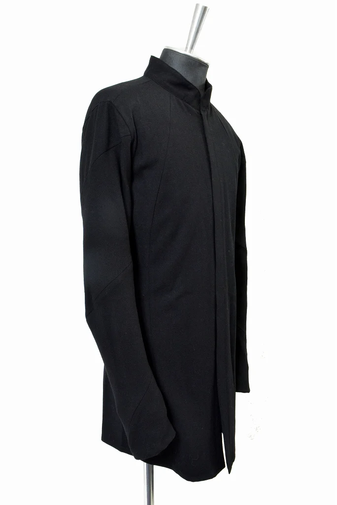 N/07 amundsen wool middle shirt " munditiei " (BLACK) - Image 3
