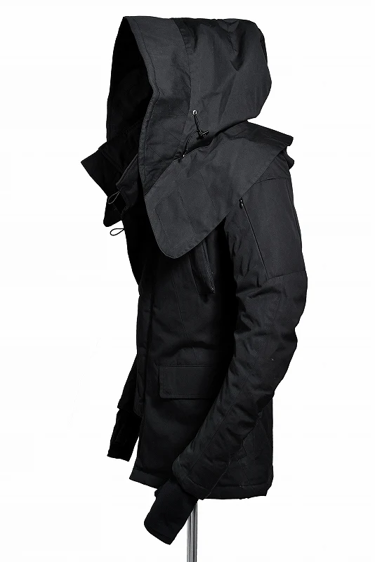 N/07 ARMY JACKET N-3B / SUPIMA WEATHER CLOTH * 3M™Thinsulate HI-LOFT (BLACK) - Image 4