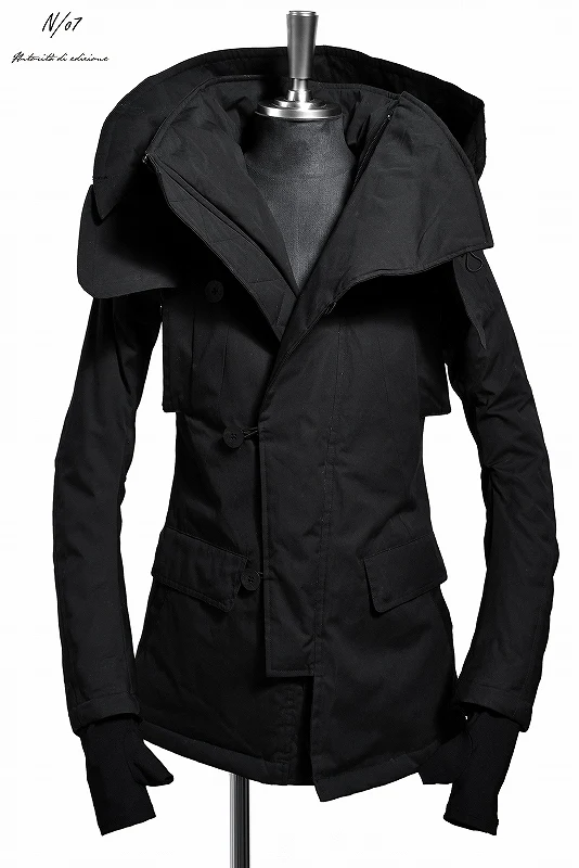 N/07 ARMY JACKET N-3B / SUPIMA WEATHER CLOTH * 3M™Thinsulate HI-LOFT (BLACK) - Image 7